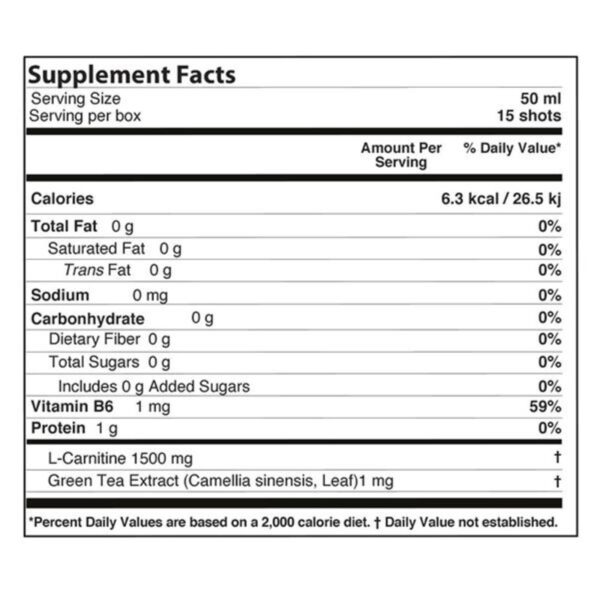 Nutriplus L-Carnitine Shot - Imagen 2